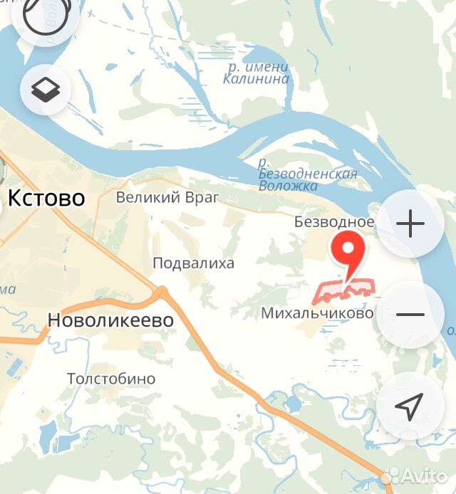 Карта безводное кстовский район нижегородской области