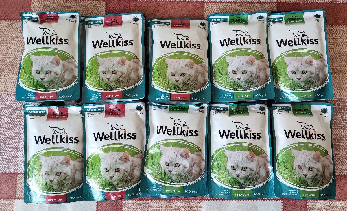 2 кг премиум корма для кошек Wellkiss (Франция) купить на Зозу.ру - фотография № 1