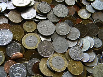 Обмен иностранными монетами
