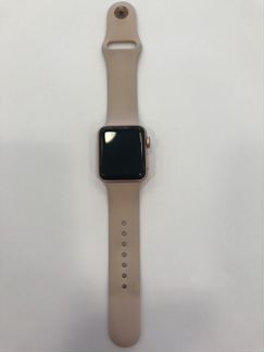 Apple Watch 3 series, 38mm, gold, «розовый песок»