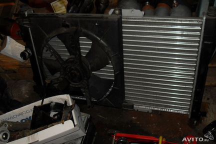 Радиатор и вентилятор охлаждения Daewoo Nexia