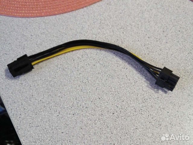 Переходник питания видеокарты 6pin на 8pin
