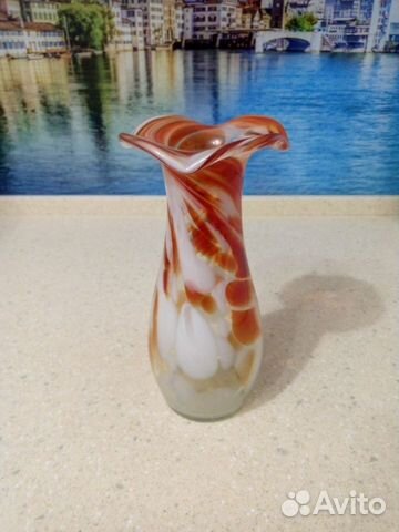 Ваза цветное стекло СССР