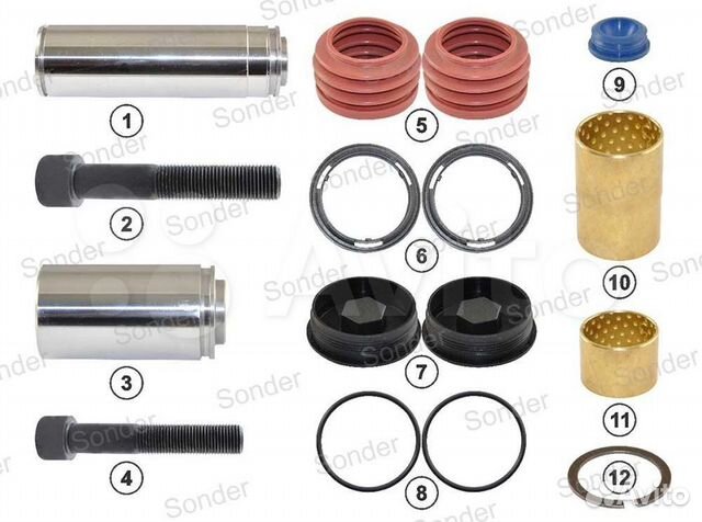 Ремкомплект суппорта бпв 3709/4312/4309