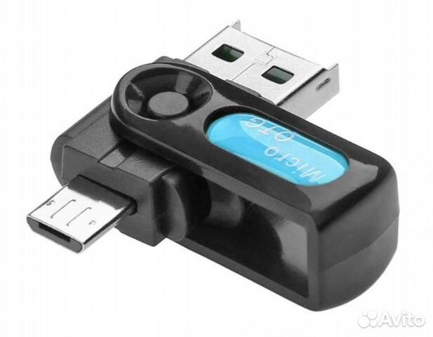 Картридер micro SD - USB, micro USB