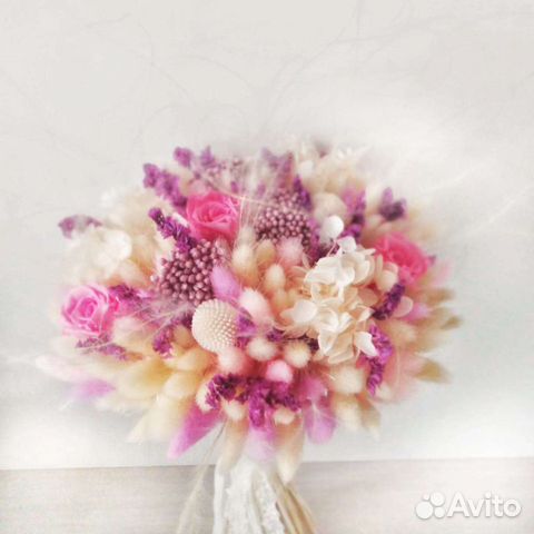 Букеты и композиции из сухоцветов и стабилизирован