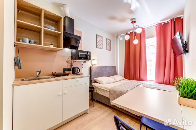 

Квартира-студия, 12,5 м², 1 кровать