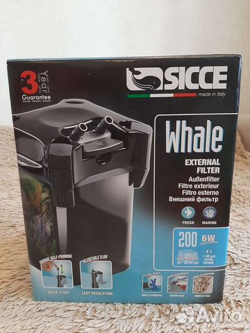 Фильтр внешний sicce whale 200 700л/ч до 200 л