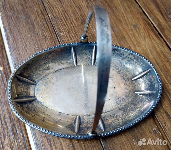 Конфетница серебряная