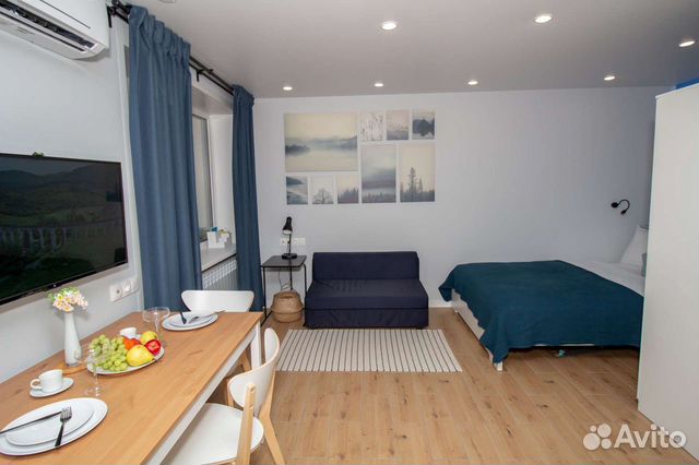 

Квартира-студия, 30 м², 2 кровати