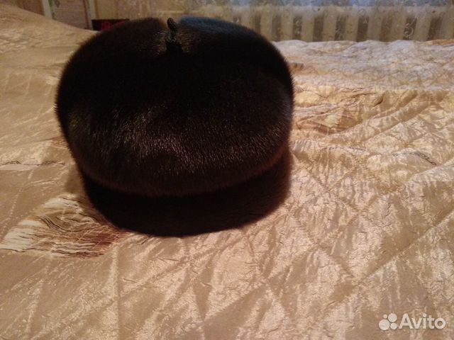 Мужская шапка мех нерпы 56-58 размер