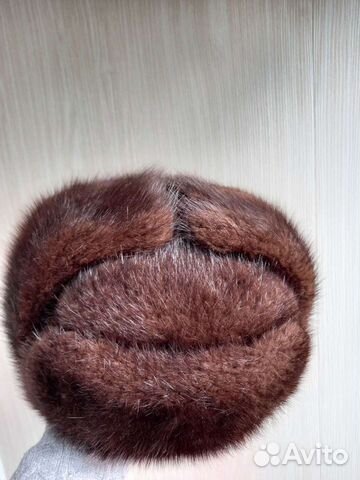 Норковая шапка мужская ушанка
