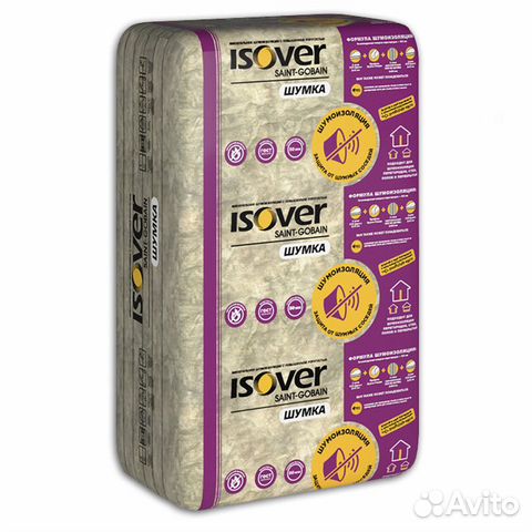 Звукоизоляция Isover Шумка, 50мм