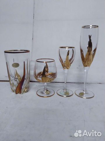 Хрустальные бокалы,набор по 6шт