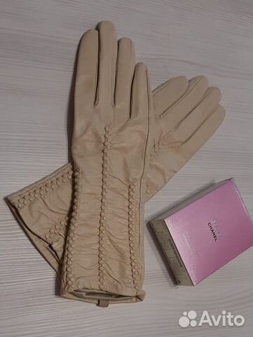 Новые кожаные перчатки, р. 7,5