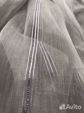 Тюль с багетом