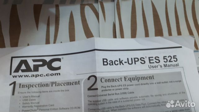 Ибп APC Back-Up ES 525VA (линейно-интерактивный