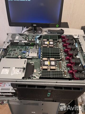 Сервер hp dl360 gen10 / hpe g10 для 1с 128gb бу 1u
