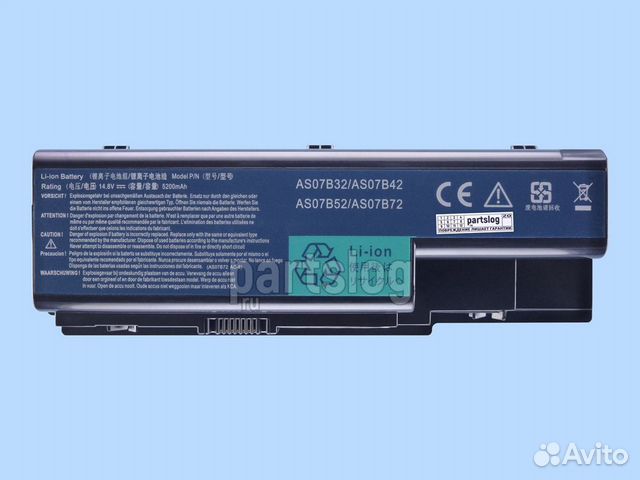 Аккумулятор для Acer AS07B32 14.8V 5200mAh 76Wh