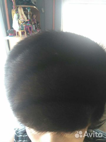 Шапка норковая женская бу кубанка р. 56