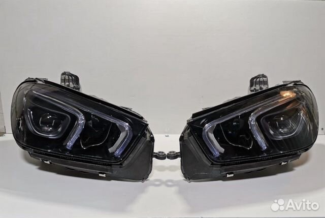 Фары GLE 167 Мерседес с одной линзой в сборе