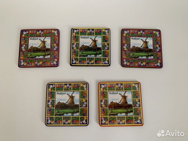 Винтажные подставки под стаканы, чашки Голландия