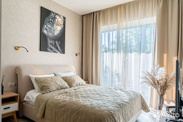 

Квартира-студия, 50 м², 2 кровати