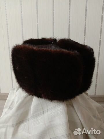 Норковая шапка мужская ушанка