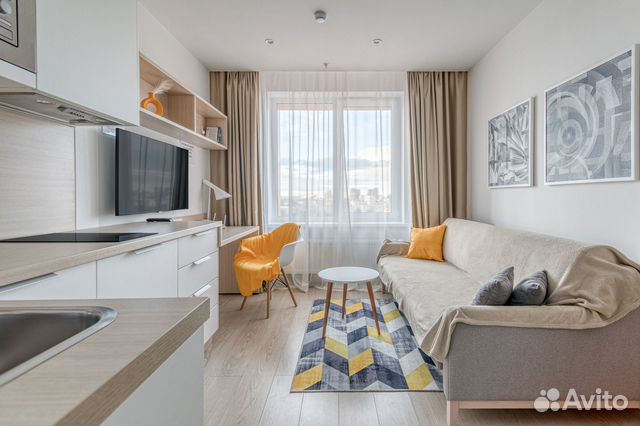 

Квартира-студия, 28 м², 1 кровать