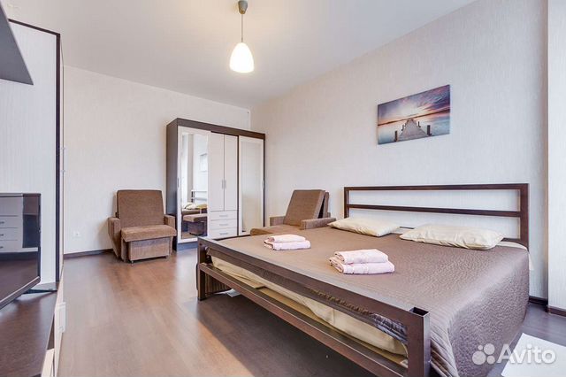 

1-к. квартира, 38 м², 3 кровати