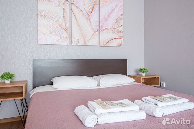 

1-к. квартира, 46 м², 2 кровати
