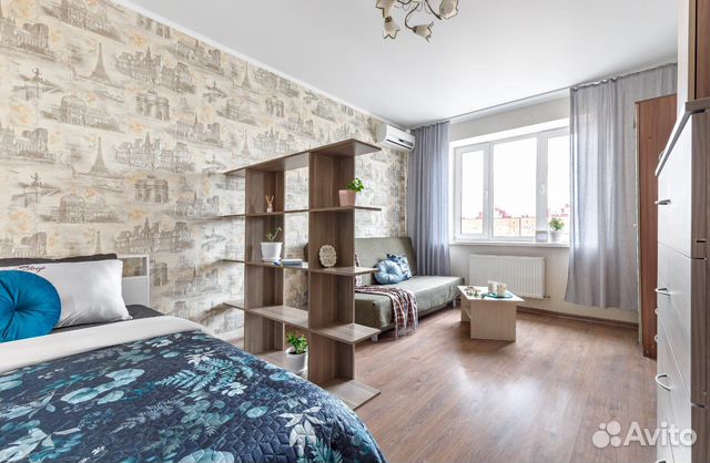 

1-к. квартира, 40 м², 2 кровати