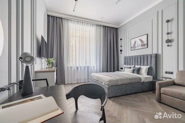 

1-к. квартира, 55 м², 2 кровати