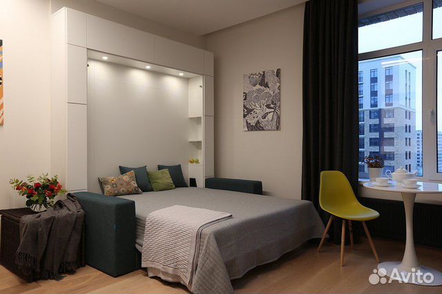 

Квартира-студия, 30 м², 1 кровать