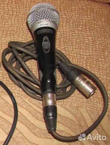 Микрофон shure PG 48 проф, с проводом вокальный