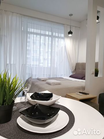 

Квартира-студия, 30 м², 2 кровати