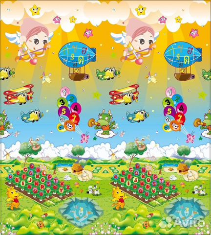 Развивающий коврик 180Х200см Развивающий коврик 180Х200см