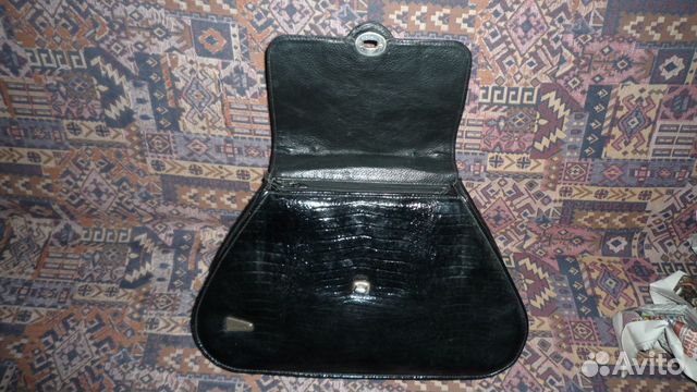 Дамская сумка нат. кожа, лак Италия Германия 1980е