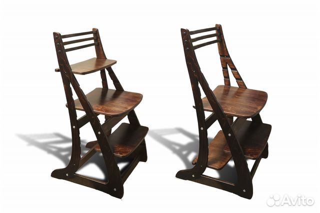 Стул детский растущий деревянный (