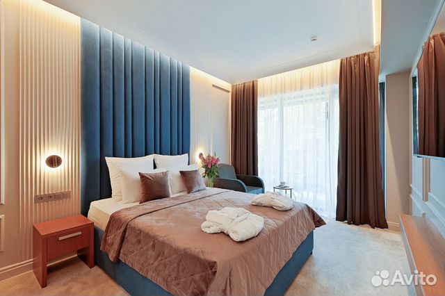 

Квартира-студия в апарт-отеле, 36 м², 2 кровати
