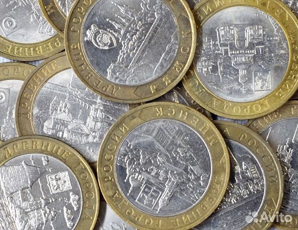 Монеты биметалл список, регионы Пушкин и т.д