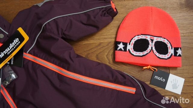 Новый зимний Molo pyxis вишневый р-р 80