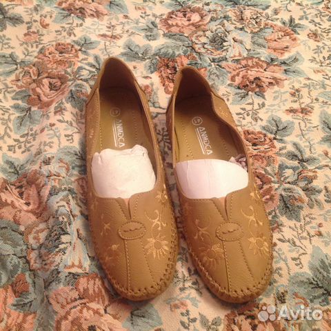 Туфли мокасины новые