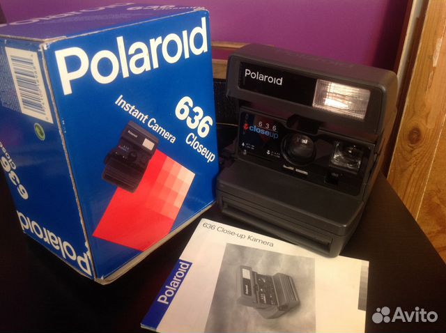 Polaroid 636 Closeup. Made in the United Kingdom