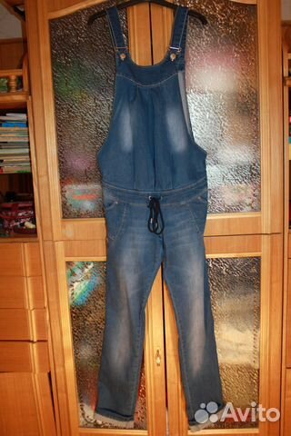 Брюки комбинезон джинсы для беременных