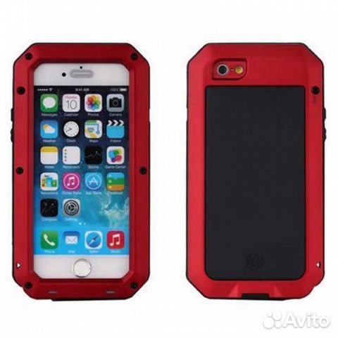 84012373227 Ударопрочный чехол Lunatik iPhone 6+/6s+, красный