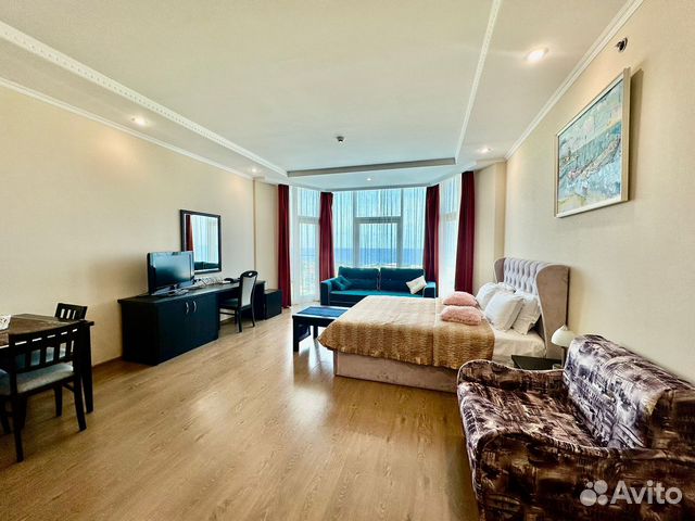 

Квартира-студия, 45 м², 2 кровати