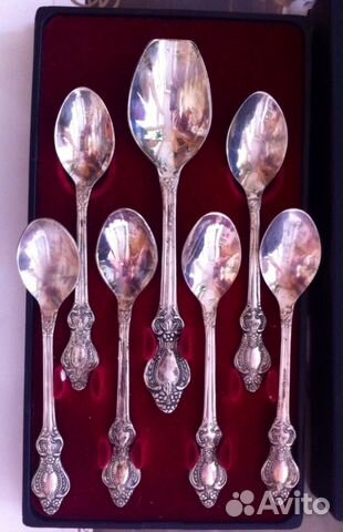 Набор кофейных ложек из мельхиора СССР