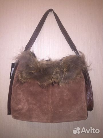 Cумка женская замша мех Vita Pelle ориг Cумка женская замша мех Vita Pelle ориг