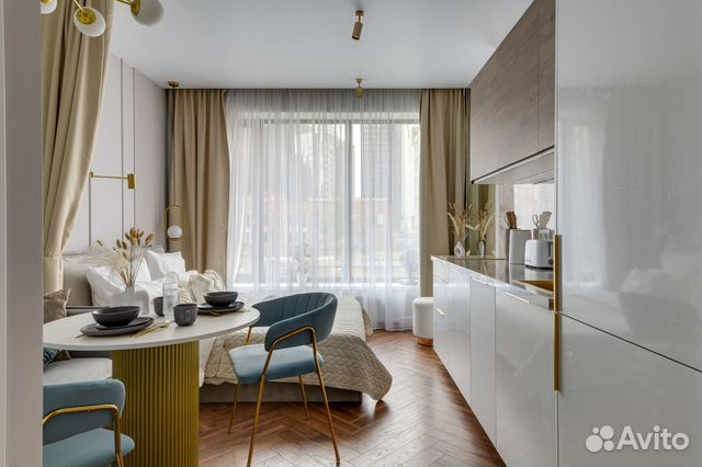 

Квартира-студия, 25 м², 2 кровати